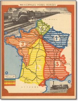 France &amp; Paris train rail maps
